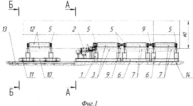Роликовый стенд для сборки под сварку обечаек цилиндрического корпуса друг с другом и обечайки цилиндрического корпуса с днищем (патент 2609600)