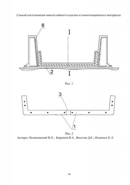 Способ изготовления многослойного изделия из композиционного материала (патент 2634016)
