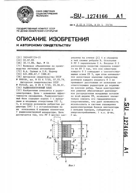 Радиоэлектронный блок (патент 1274166)