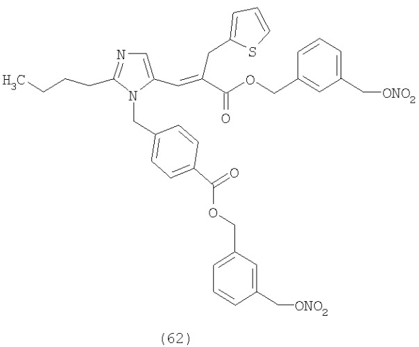 Нитрооксипроизводные лозартана, валсартана, кандесартана, телмисартана, эпросартана и олмесартана в качестве блокаторов рецепторов ангиотензина ii для лечения сердечно-сосудистых заболеваний (патент 2374240)