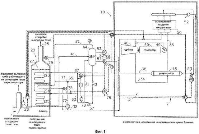 Органический цикл ренкина прямого нагрева (патент 2502880)