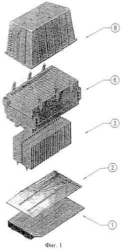 Диафрагменный электролизер для хлор-щелочного производства с увеличенной электродной поверхностью и способ его изготовления (патент 2293141)