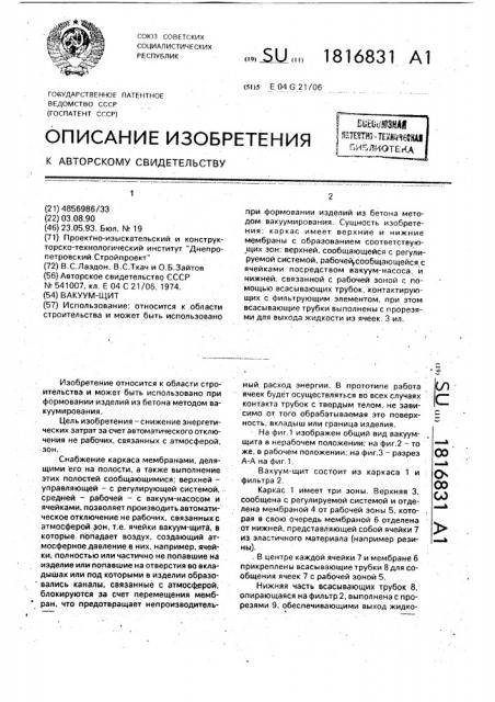 Вакуум-щит (патент 1816831)