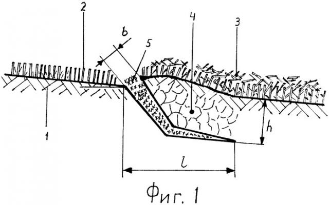 Способ борьбы с эрозией почв на склонах и устройство для его осуществления (патент 2246807)