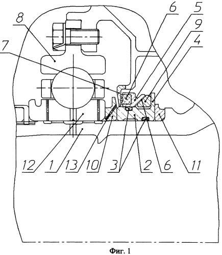 Торцевое уплотнение ротора турбомашины (патент 2525378)