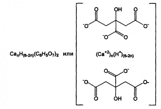 Аморфные водорастворимые соли цитрата кальция и способ их получения и применения (патент 2363269)