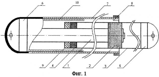 Домкрат передвижки забойного конвейера с бесконтактным преобразователем перемещения (патент 2268237)