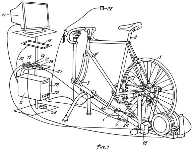 Устройство для тренировки велосипедистов (патент 2411980)