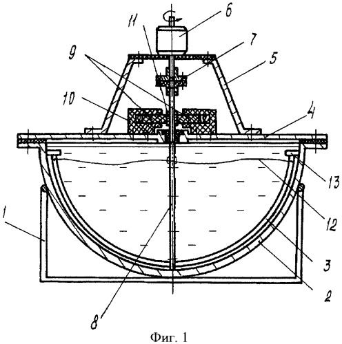 Устройство для электрохимической обработки крупногабаритных тонкостенных деталей типа тел вращения (патент 2434721)
