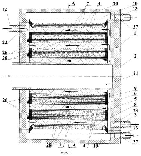 Электробаромембранный аппарат рулонного типа (патент 2487746)