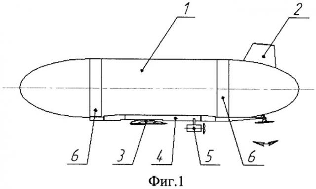 Дирижабль с подвижным крылом (патент 2481235)