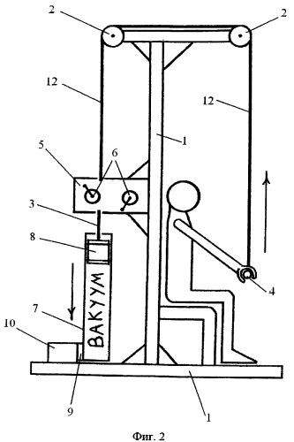 Вакуумный силовой тренажер (патент 2408405)
