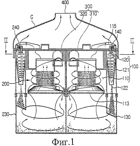 Мультициклонное пылеулавливающее устройство (патент 2331731)