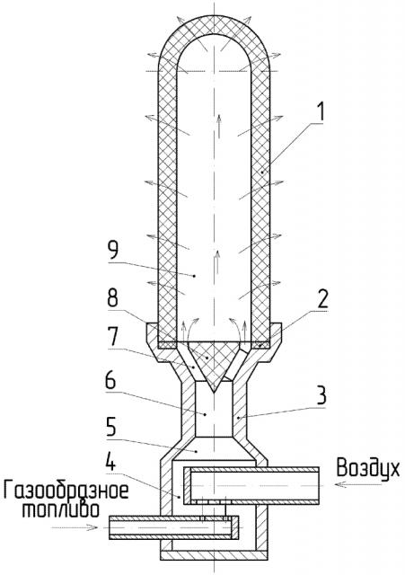 Радиационная газовая горелка (патент 2640305)