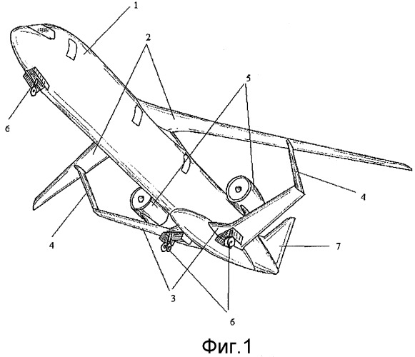 Летательный аппарат, имеющий лямбда-образную коробчатую конфигурацию крыла (патент 2531537)