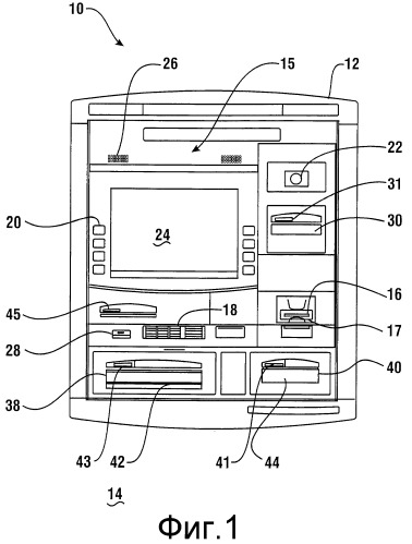 Банковский автомат, который выдает, принимает и хранит банкноты и другие финансовые инструменты в форме листов (патент 2297668)