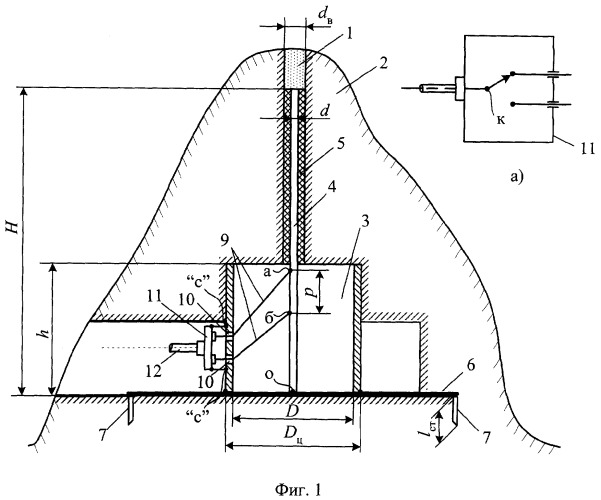 Вертикальная подземная антенна (патент 2314604)
