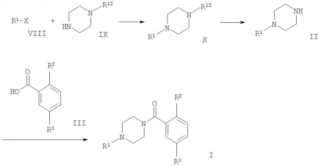 Производные фенил-пиперазин метанона (патент 2395502)