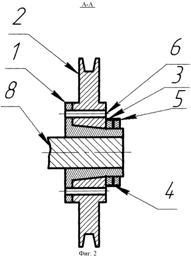 Съемная ступица для монтажа вращающегося элемента на приводном валу (патент 2402701)