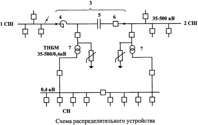 Распределительное устройство в сети переменного тока (патент 2643350)