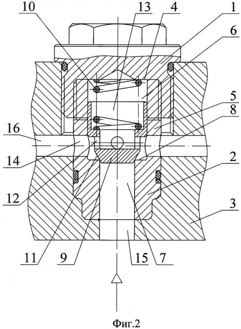 Клапан обратный картриджного монтажа (патент 2612520)