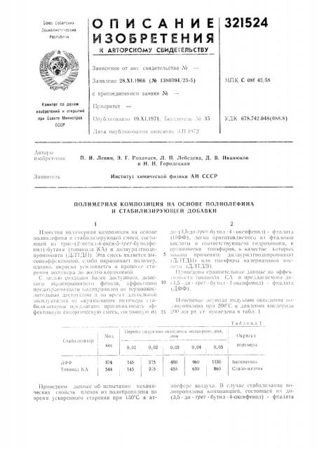 Патент ссср  321524 (патент 321524)