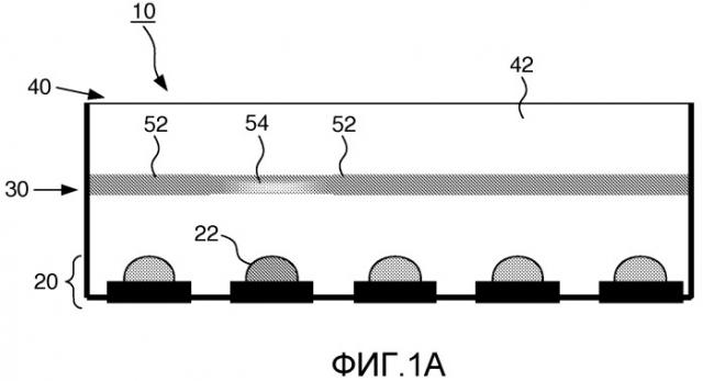 Осветительная система с отнесенным на расстояние слоем люминофора и/или рассеивающим слоем (патент 2539331)