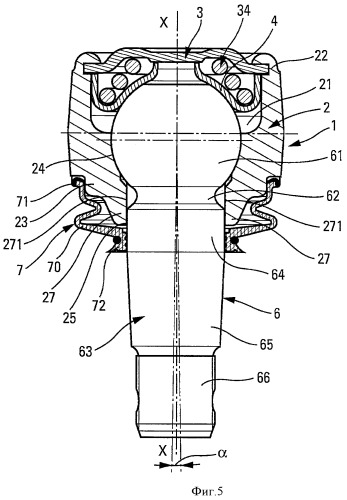 Шаровой шарнир с ограниченным ходом (патент 2466306)