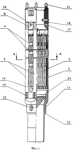 Рабочая кассета ядерного реактора тепловой мощностью от 1150 мвт до 1700 мвт (варианты) (патент 2410771)