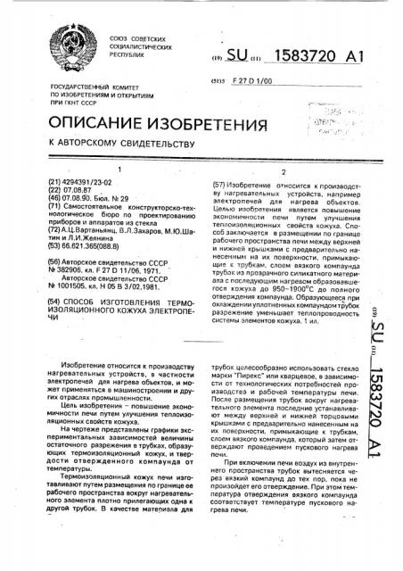 Способ изготовления термоизоляционного кожуха электропечи (патент 1583720)