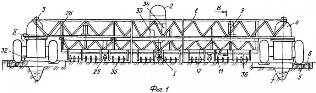 Сельскохозяйственный комплекс с мостовым агрегатом (патент 2269881)
