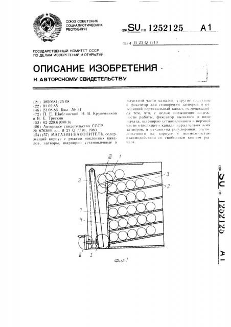 Магазин-накопитель (патент 1252125)