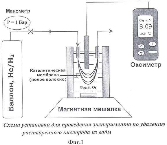 Способ нанесения металлического палладия на внешнюю поверхность полимерной гидрофобной пористой мембраны (патент 2411987)