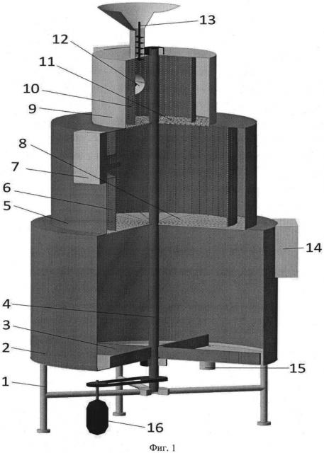 Многоярусная сверхвысокочастотная установка для термообработки влажного сырья в непрерывном режиме (патент 2661372)
