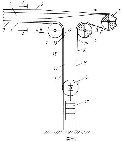 Конвейер с подвесной лентой (патент 2249550)