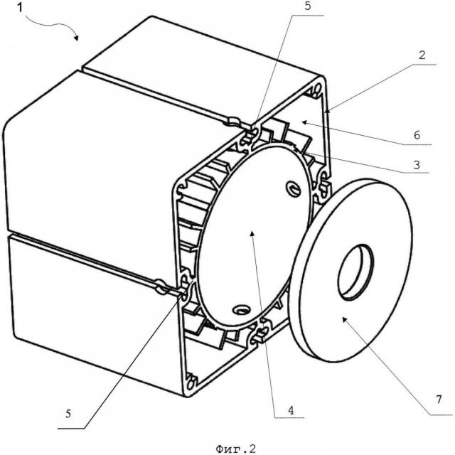 Корпус-радиатор светодиодного прожектора (патент 2657288)