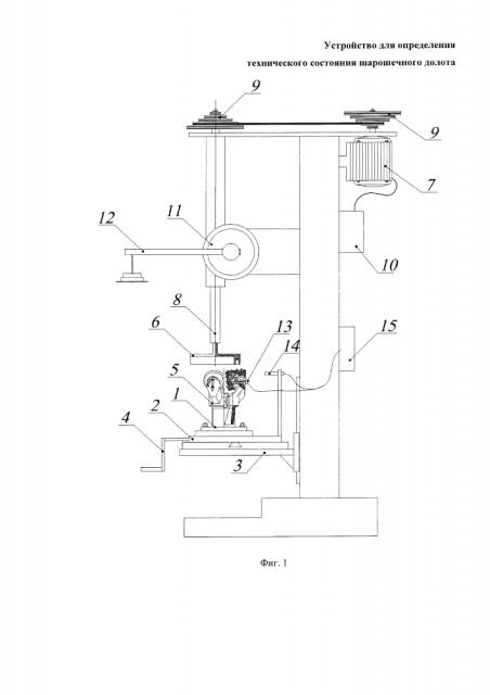 Устройство для определения технического состояния шарошечного долота (патент 2614173)