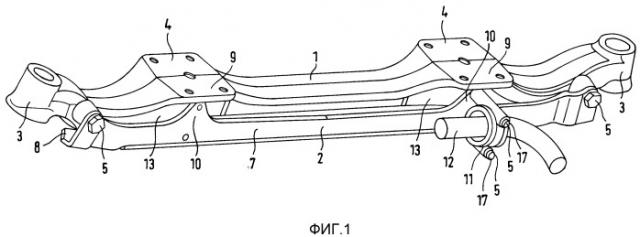Балка жесткого моста транспортного средства (патент 2415760)