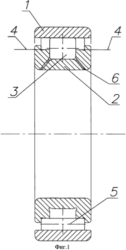 Радиальный роликовый подшипник качения (патент 2579373)