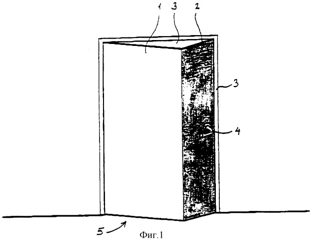 Открываемый защитный элемент типа двери (патент 2244793)
