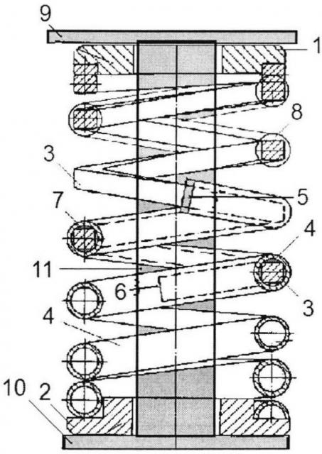 Комбинированная пружина с торсионным демпфером (патент 2645463)