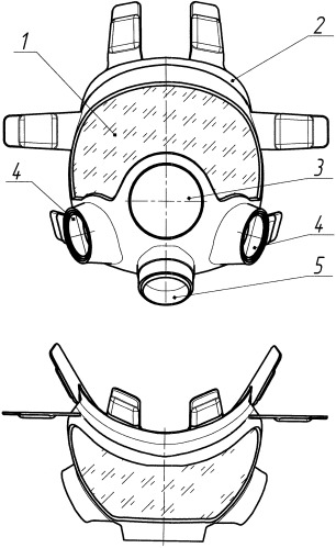 Маска противогаза и способ ее изготовления (патент 2489183)