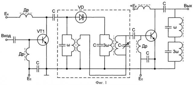 Транзисторный усилитель мощности радиопередатчика (патент 2465719)