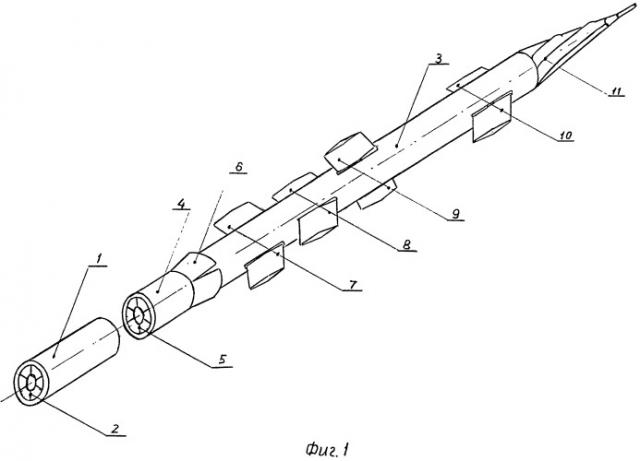 Вращающаяся крылатая ракета (патент 2544446)