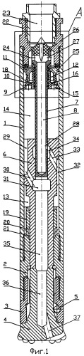 Погружной пневмоударник (патент 2463431)