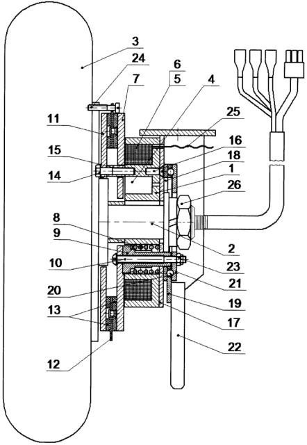 Электромеханический дисковый тормоз (патент 2629822)