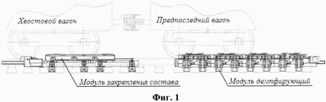 Блок удержания состава на станционном пути (патент 2658746)