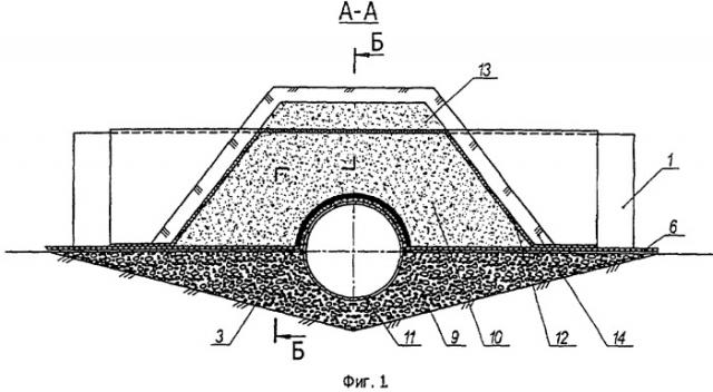 Водопропускное устройство (варианты) и способ его сооружения (патент 2303096)