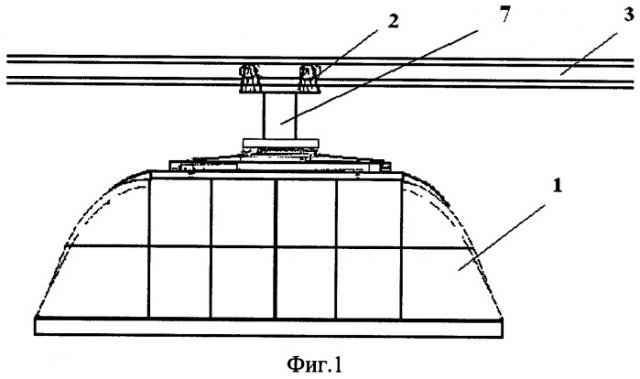 Посадочный модуль монорельсовой дороги для транспортной системы (патент 2438893)