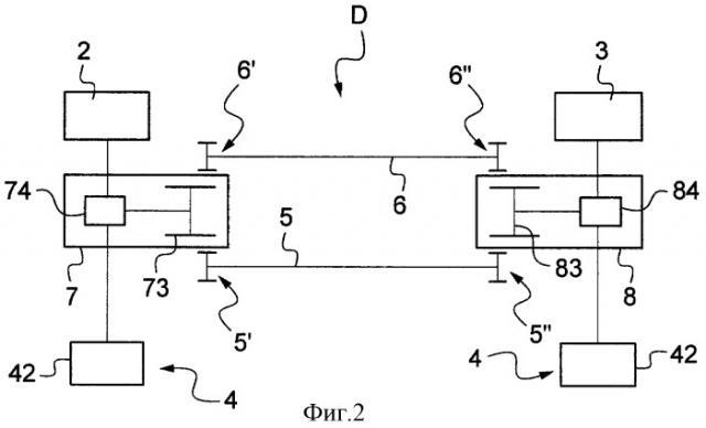 Приводное устройство, предназначенное для приведения в действие первого и второго подъемных несущих винтов винтокрылого летательного аппарата, имеющего последовательные спаренные несущие винты (патент 2472675)